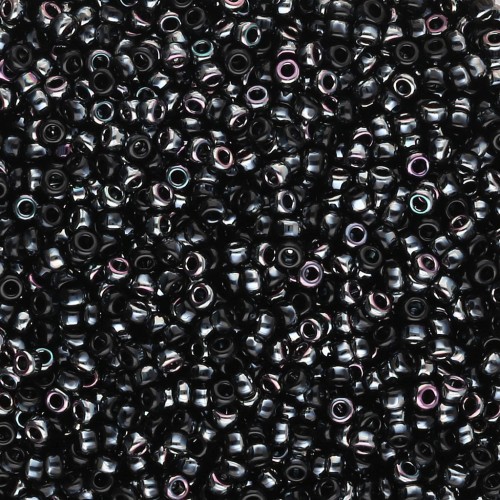 Rocaille Miyuki 15/0 55039 - Nero Albicocca Medio x8g