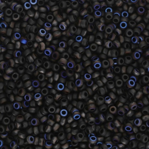 Rocaille Miyuki 15/0 55042 - Nero Azuro Mat x8g