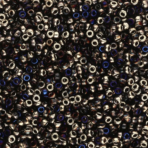 Rocaille Miyuki 15/0 55072 - Nero Blu California x8g