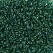 Rocaille Miyuki 15/0 1408 - Verde Faye trasparente tinto x8g
