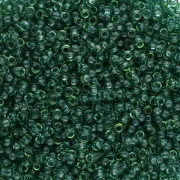 Rocaille Miyuki 15/0 1408 - Verde Faye trasparente tinto x8g