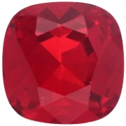 Cabochon quadrato Aurora A4470 10 mm - Rubino x1