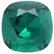 Emerald - Cabochon quadrato Aurora A4470 10 mm - Smeraldo x1 Cabochon quadrato Aurora A4470 10 mm - Smeraldo x1