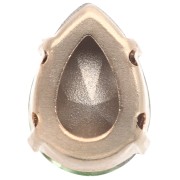 Cristallo incastonato Aurora A4320 Drop 14x10 mm - Dorato - Crisolito x1