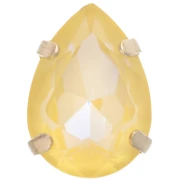 Cristallo incastonato Aurora A4320 Drop 14x10 mm - Dorato - Crystal Sunshine Delite x1