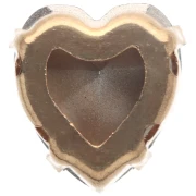 Cristallo incastonato Aurora Coeur A4831 Antique Heart 11x10 mm - Dorato - Light Sapphire x1