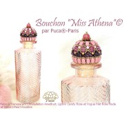 Perle di vetro Helios® di Puca® 6x10 mm - Costellazione trasparente rossa x10g