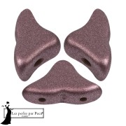 Perle di vetro Helios® di Puca® 6x10 mm - Metal Shine Plum x10g