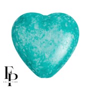 Perla cuore in vetro 16x15 mm - Mishmash Aqua x1|raw }}