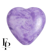 Perla cuore in vetro 16x15 mm - Mishmash Violet x1