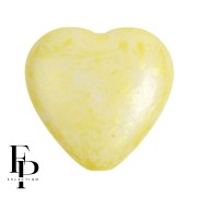 Perla cuore in vetro 16x15 mm - Mishmash Yellow x1|raw }}