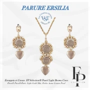 Perle di vetro a chiocciola 13 mm - Corallo scuro pastello x6