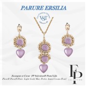 Perle di vetro a chiocciola 13 mm - Pastel Lila x6