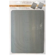 Tappetino per perline, biadesivo 31x22,5 cm - Beadsmith - Grigio x1