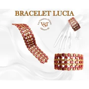 Perle di vetro Lipsi® di Puca® 4x6 mm - Bronzo antracite x10g