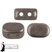 Perle di vetro Lipsi® di Puca® 4x6 mm - Grigio Bronzo x10g