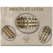 Perle di vetro Lipsi® di Puca® 4x6 mm - Bronzo Maroon x10g