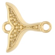 Distanziatore a coda di sirena 17x16 mm - Dorato con oro fino x1|raw }}