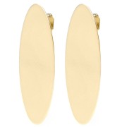 Orecchini ovali 30x9 mm con cerchio aperto - Oro x2
