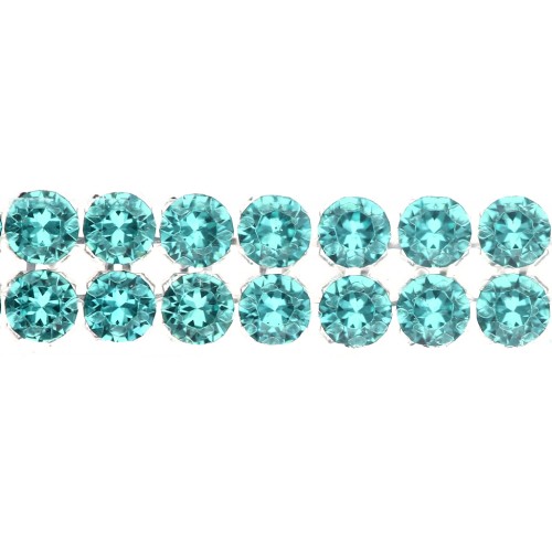 PureCrystal Crystal Mesh 40001 a 2 file, 5,3 mm - Reinvented Caribbean Green x 5 cm