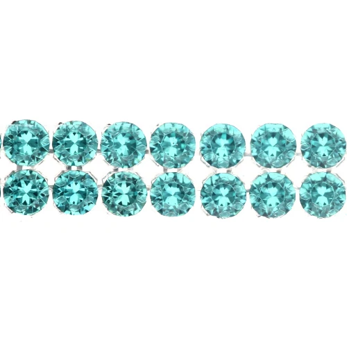 PureCrystal Crystal Mesh 40001 a 2 file, 5,3 mm - Reinvented Caribbean Green x 5 cm