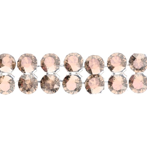 PureCrystal Crystal Mesh 40001 a 2 file, 5,3 mm - Crystal Bronze x 5 cm