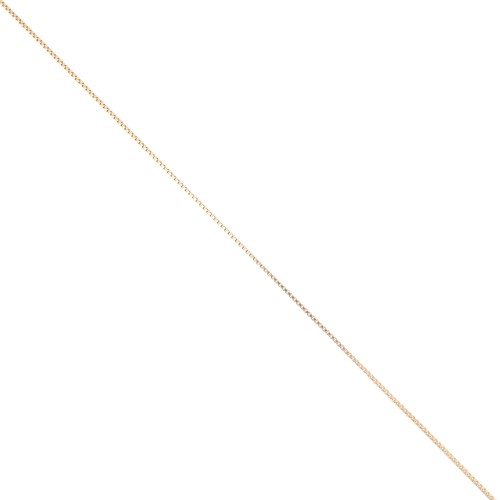Catena a maglia veneziana da 0,8 mm - Placcato oro da 3 micron x 20 cm