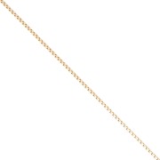 Catena a maglia veneziana da 0,8 mm - Placcato oro da 3 micron x 20 cm