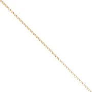 Catena a maglia veneziana da 0,8 mm - Placcato oro da 3 micron x 20 cm