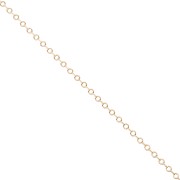 Catene - Catena a maglia fantasia con cerchi striati, 3,15 mm - Placcato oro 3 micron x 20 cm Catena a maglia fantasia con cerchi striati, 3,15 mm - Placcato oro 3 micron x 20 cm