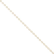 Catena a maglia fantasia con cerchi striati, 3,15 mm - Placcato oro 3 micron x 20 cm
