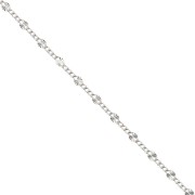 Catena a maglia decorativa da 2,1 mm - Argento 925 x 50 cm