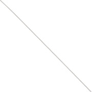 Catena a maglia Gourmette levigata da 1 mm - Argento 925 x 50 cm