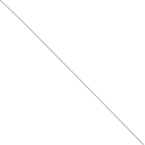 Catena a maglia Gourmette levigata da 1 mm - Argento 925 x 50 cm