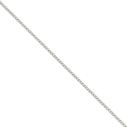 Catena a maglia Gourmette levigata da 1 mm - Argento 925 x 50 cm