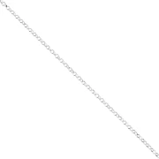 Catena a maglia Jaseron levigata 1,35 mm - Argento 925 x 50 cm