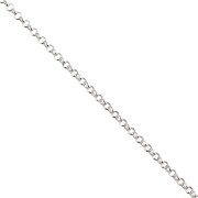Catena a maglia Jaseron levigata da 1,7 mm - Argento 925 x 50 cm