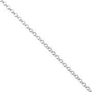 Catena a maglia Jaseron levigata da 1,7 mm - Argento 925 x 50 cm