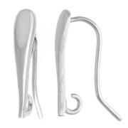 Gancio per orecchio a goccia 18 mm - Argento 925 x2
