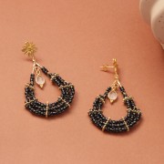 Orecchini a cerchio singolo 44x23 mm - Argento x2