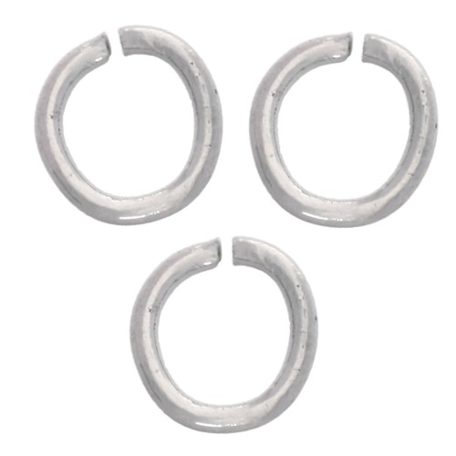 Anelli aperti 4x0,6 mm - Acciaio inossidabile 304L x100