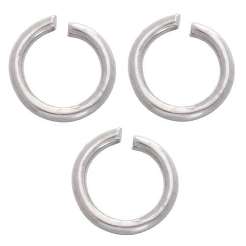Anelli aperti 4x0,6 mm - Acciaio inossidabile 316L x100