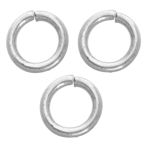 Anelli aperti 4x0,7 mm - Acciaio inossidabile 316L x100