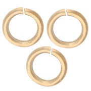 Oro 18 Carati - Anelli aperti 6x1 mm - Acciaio inossidabile 316L Dorato x100 Anelli aperti 6x1 mm - Acciaio inossidabile 316L Dorato x100
