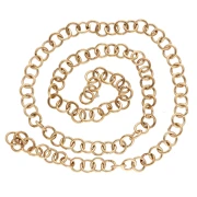 Anelli aperti 6x1 mm - Acciaio inossidabile 316L Dorato x100