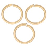 Anelli aperti 7x0,8 mm - Acciaio inossidabile 316L Dorato x100