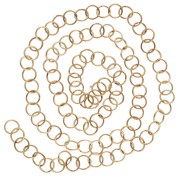 Anelli aperti 7x0,8 mm - Acciaio inossidabile 316L Dorato x100