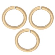 Anelli aperti 7x1 mm - Acciaio inossidabile 316L Dorato x100