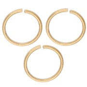 Anelli aperti 8x0,8 mm - Acciaio inossidabile 316L Dorato x100