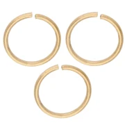 Anelli aperti 8x0,8 mm - Acciaio inossidabile 316L Dorato x100